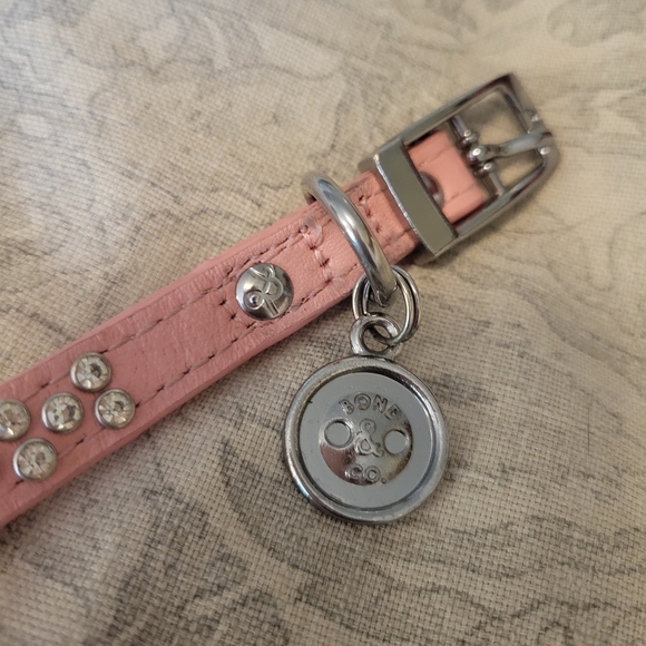 Dog Cat Collar Pink Rhinestone Diamond X-small EUC - Picture 4 of 5